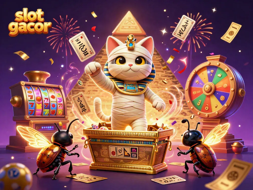 Engage in slot gacor gaming with vibrant characters and elements, showcasing energy and excitement.