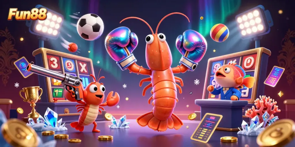 Engage with Fun88's vibrant casino experience featuring dynamic gameplay and animated characters.
