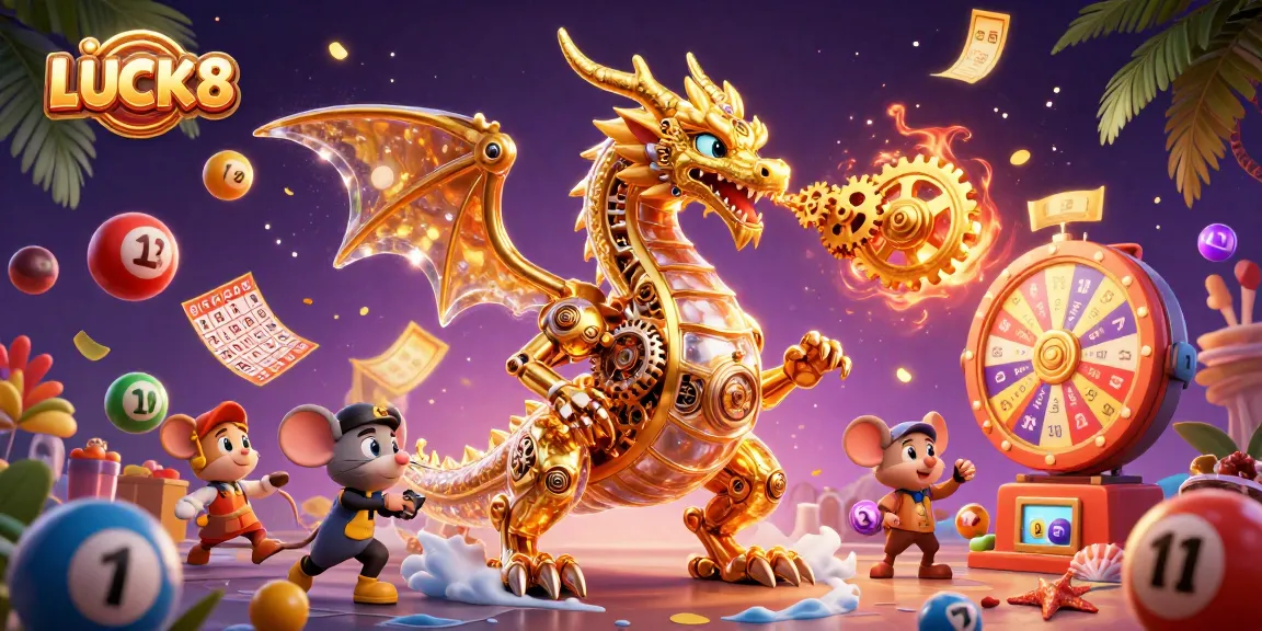 LUCK8 phát huy cơ hội với các quả bóng xổ số đầy màu sắc và phép thuật may mắn.