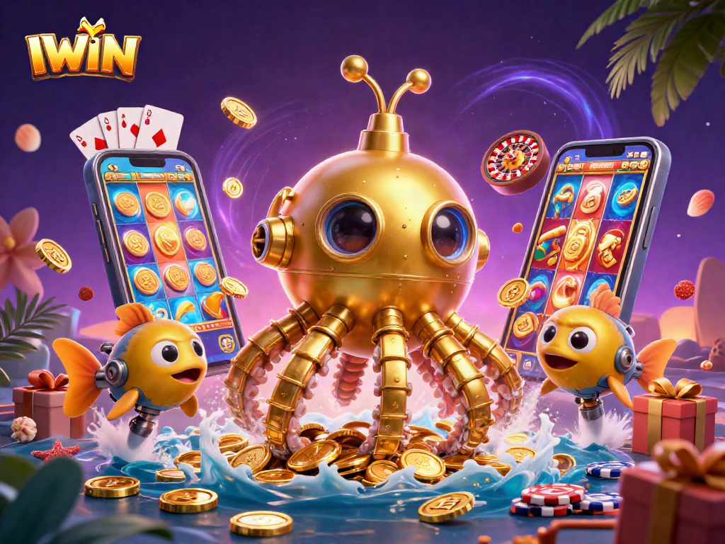 Level up your game experience with IWIN's thrilling casino adventure amidst golden treasures.