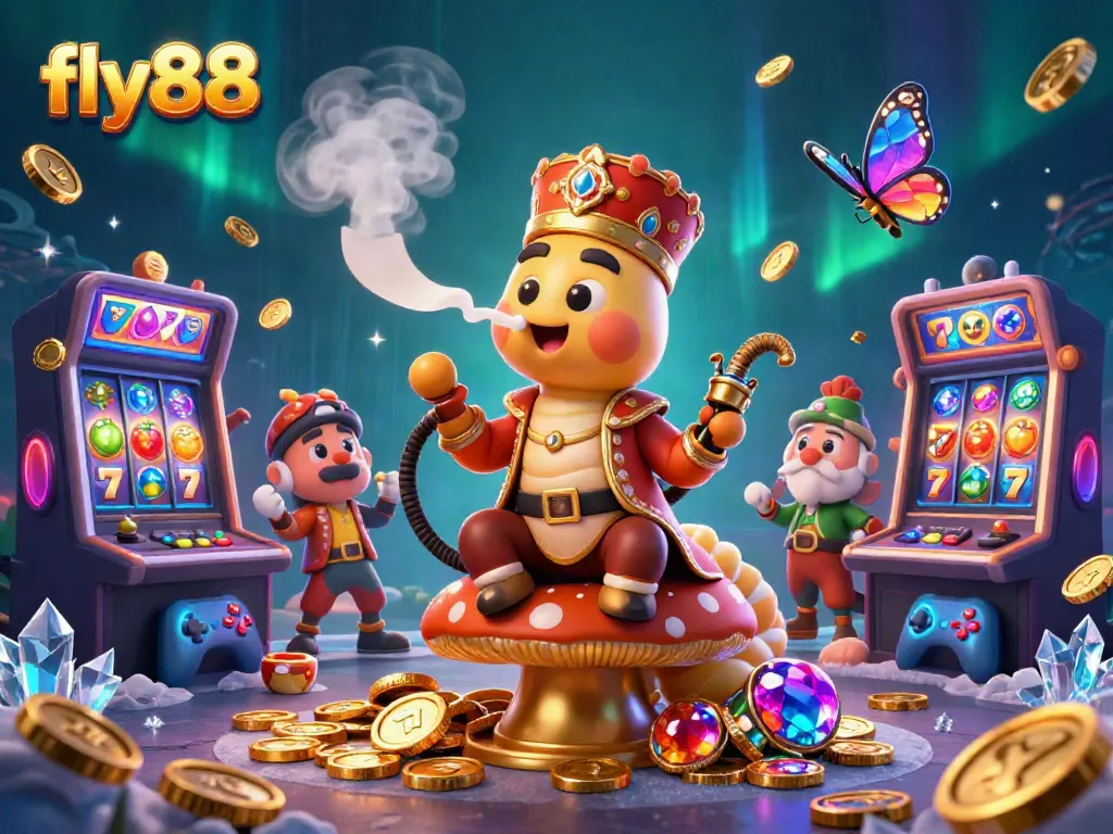Experience thrilling slots at fly88 with a magical 3D caterpillar themed casino!