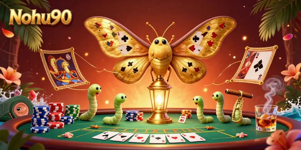 Nohu90 brings excitement to the casino world with a vibrant moth and poker scene.