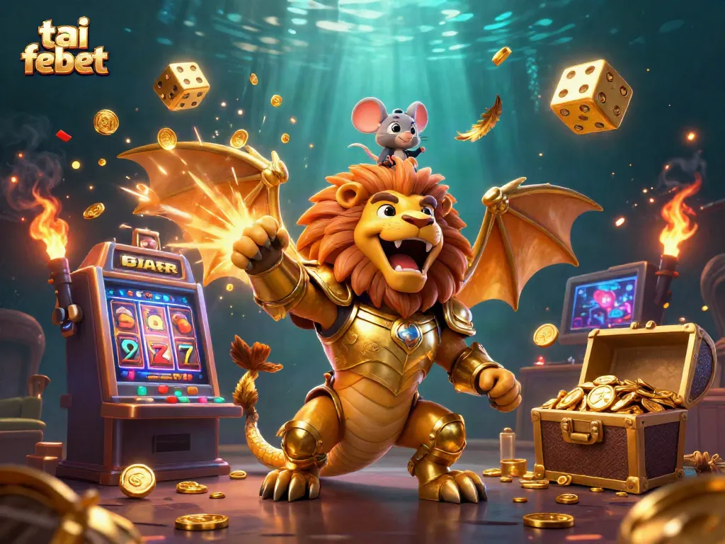 Experience excitement at tai febet with a vibrant jackpot explosion and dynamic casino elements.