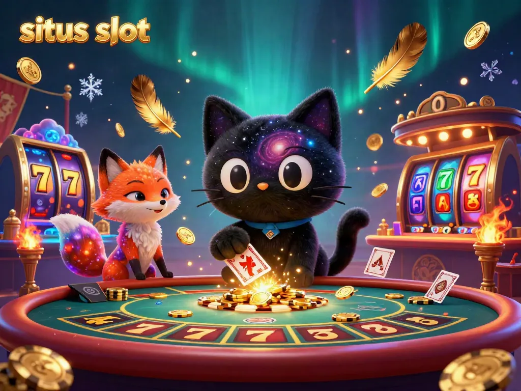 Engage in dynamic gameplay at situs slot with vibrant cosmic characters and thrilling game elements.